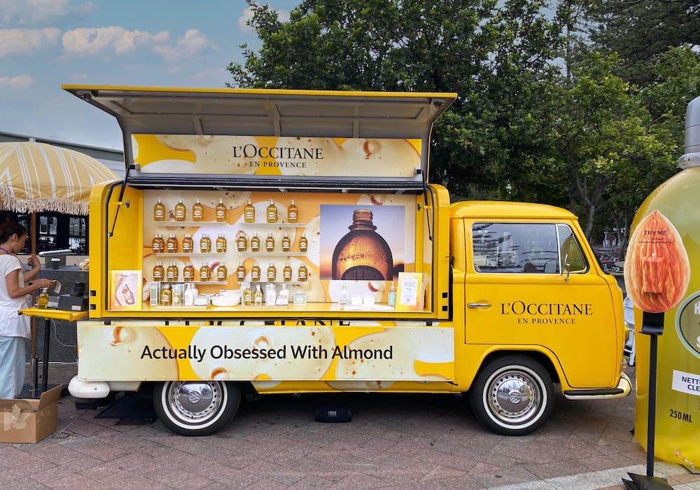 Kombi usada como photobooth